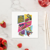 Serviette En Papier Panneaux d'action pour filles Super Hero DC (En situation)