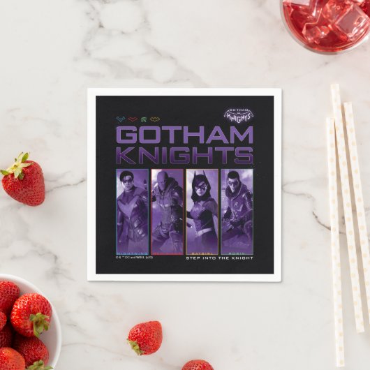 Serviette En Papier Panneaux de héros Gotham Knights (En situation)