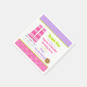 Serviette En Papier Panneaux de lapin Pyjamas & Pancakes Fête d'annive (Coin)