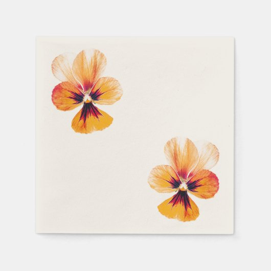 Serviette En Papier panneaux orange (Devant)