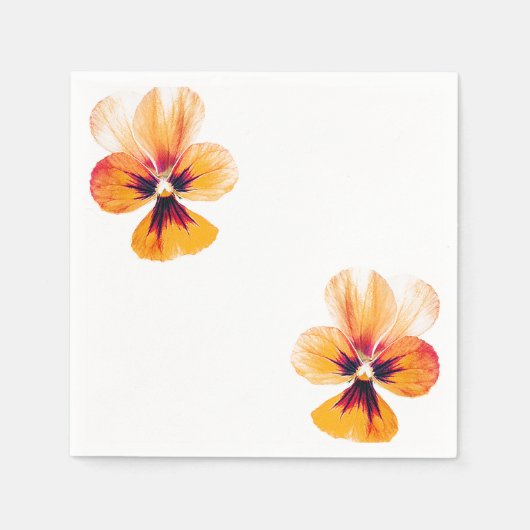 Serviette En Papier panneaux orange (Devant)
