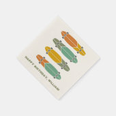 Serviette En Papier Panneaux vintages Retro Skate (Coin)