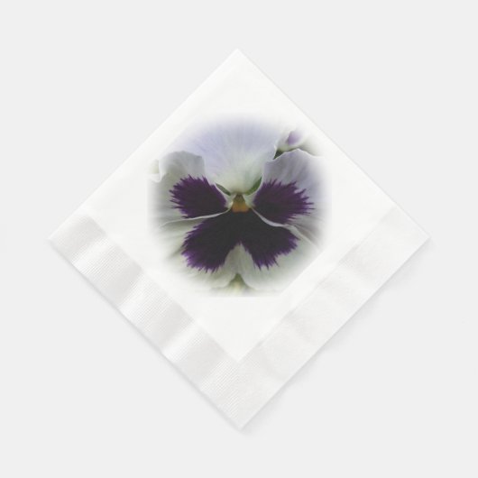 Serviette En Papier Pansement pourpre et blanc (Coin)