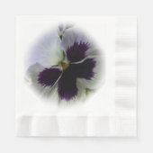 Serviette En Papier Pansement pourpre et blanc (Devant)
