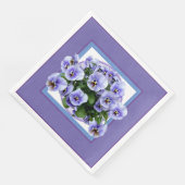 Serviette En Papier Pansy d'été (Coin)