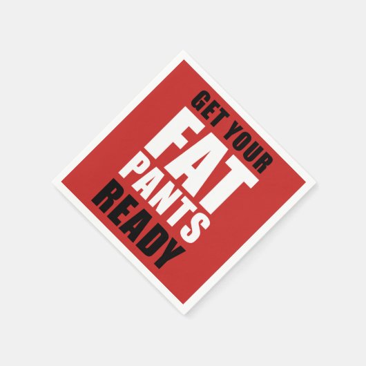 Serviette En Papier Pantalons grasses d'action amicale prêts (EN ROUGE (Coin)