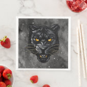 Serviette En Papier Panthère noire (En situation)