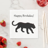 Serviette En Papier Panthère noire (En situation)