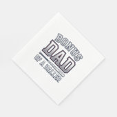 Serviette En Papier Papa bonus d'un design de maillot de sport vintage (Coin)