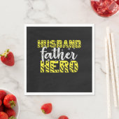 Serviette En Papier Papa Cadeau Mari Père Héros (En situation)