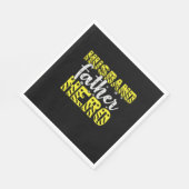 Serviette En Papier Papa Cadeau Mari Père Héros (Coin)