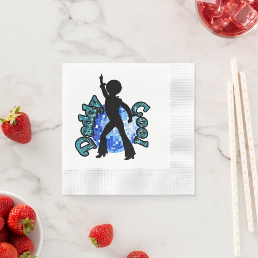 Serviette En Papier Papa Cool Disco Dance Père Day Napkins (En situation)