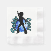 Serviette En Papier Papa Cool Disco Dance Père Day Napkins (Devant)