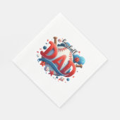 Serviette En Papier Papa de baseball (Coin)