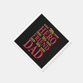 Serviette En Papier Papa Don Mon Héros Ami Papa (Coin)