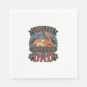 Serviette En Papier Papa Labrador Retriever le plus cool Chien Montagn