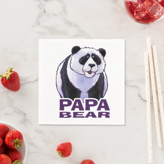 Serviette En Papier Papa Panda Bear (En situation)