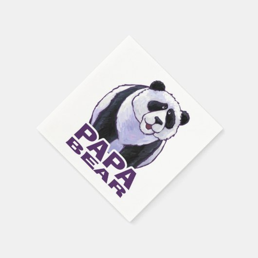 Serviette En Papier Papa Panda Bear (Coin)