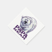 Serviette En Papier Papa Polar Bear (Coin)