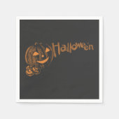 Serviette En Papier Papa's Posse of Halloween Jack o Lanterns (Devant)