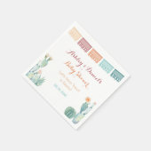 Serviette En Papier Papel Picado Cactus Mexicaine Thème Douche Party (Coin)