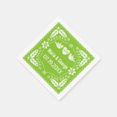 Serviette En Papier Papel picado inséparables citron vert mariage fies (Coin)