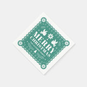 Serviette En Papier Papel Picado Mexicain Noël Napkin (Coin)