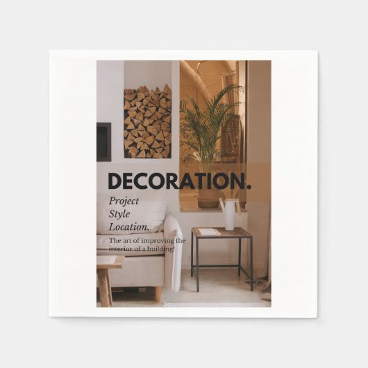 Serviette En Papier Paper Napkin (Devant)