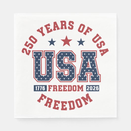 Serviette En Papier Paper Napkin-250th American Independence Tableware (Devant)