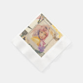Serviette En Papier Paper Napkin art decor partyfavor (Coin)