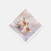 Serviette En Papier Paper Napkin-White Victorian Christmas (Coin)