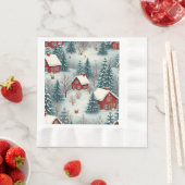 Serviette En Papier Paper Napkin(winter) (En situation)