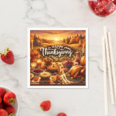 Serviette En Papier Paper napkins (En situation)