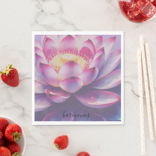 Serviette En Papier paper napkins (En situation)