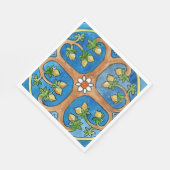 Serviette En Papier Paper party napkins with lemon tree design (Coin)