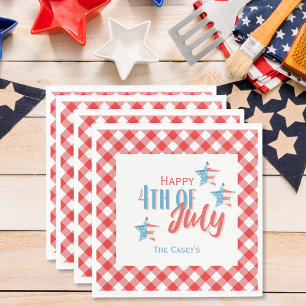 Serviette En Papier Papier 4 juillet BBQ Napkin