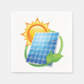Serviette En Papier Papier à alimentation solaire (Devant)