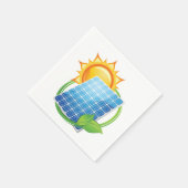 Serviette En Papier Papier à alimentation solaire (Coin)
