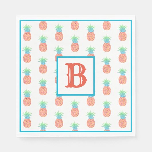 Serviette En Papier Papier à ananas Napkin (Devant)