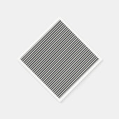 Serviette En Papier Papier à bandes verticales de petite taille noir e (Coin)
