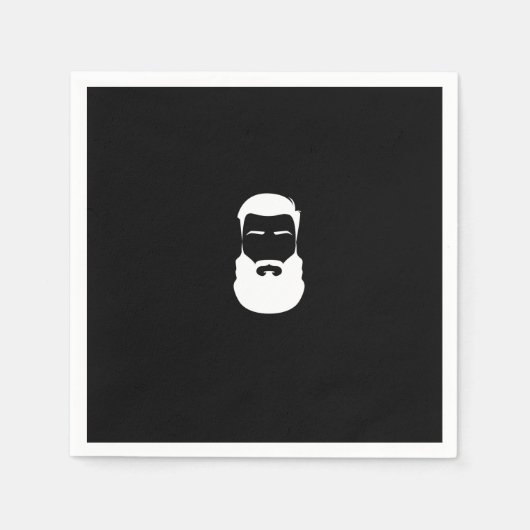 Serviette En Papier Papier à barbe blanche (Devant)