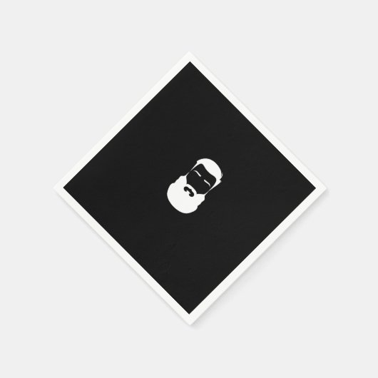 Serviette En Papier Papier à barbe blanche (Coin)