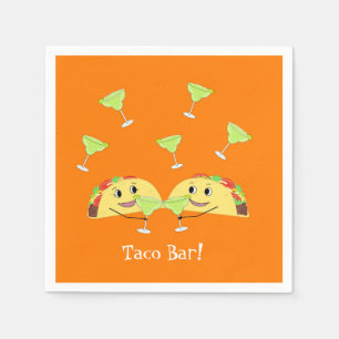 Serviette En Papier Papier à barres Taco