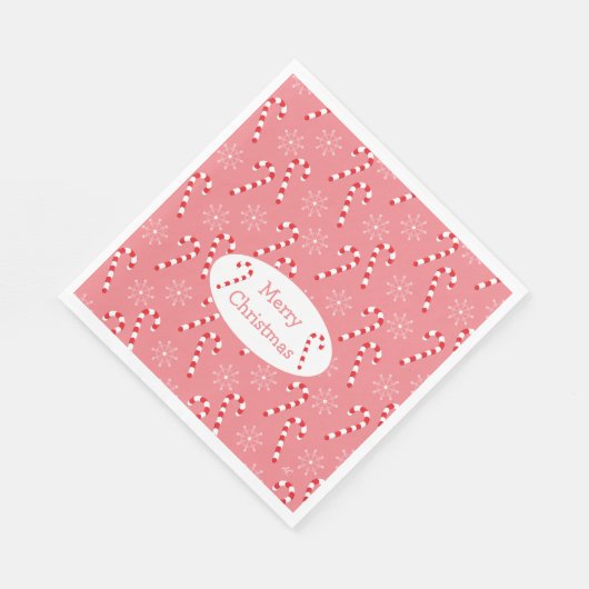 Serviette En Papier Papier à bonbons de Noël rose Naples (Coin)