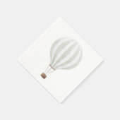 Serviette En Papier Papier à bulle à air chaud vert Napkin (Coin)