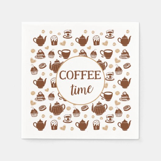 Serviette En Papier Papier à café Napkin (Devant)