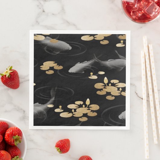 Serviette En Papier Papier à carpe japonais traditionnel serviette (En situation)