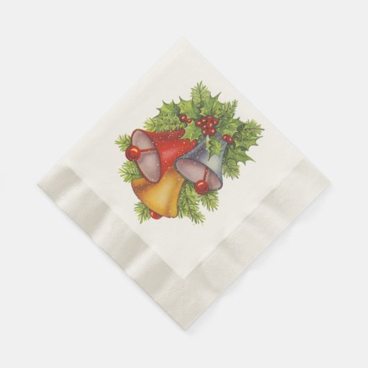 Serviette En Papier Papier à cloches de Noël (Coin)