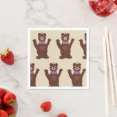 Serviette En Papier Papier à cocktail blanc standard Porte-serviettes (En situation)