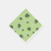 Serviette En Papier Papier à cocktail motif vert clair shamrock (Coin)